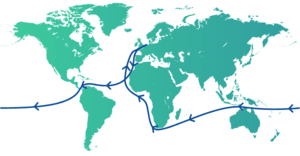 wereldroute-kaart